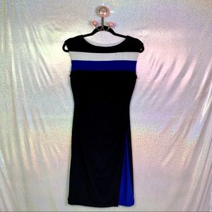Lauren Ralph Lauren | Black/Blue Color Block Dress